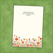 Colorful Wildflower Bee's 50th Birthday Party Einladung