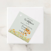 Colorful Wildflower Butterfly 1st Birthday Geschenkanhänger (Beispiel)