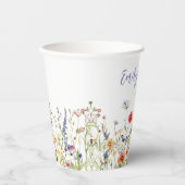 Colorful Wildflower Wedding Pappbecher (Vorderseite)