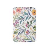 Colorful Wildflowers | Beautiful Floral Watercolor Badematte (Vorderseite Vertikal)