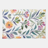 Colorful Wildflowers | Beautiful Floral Watercolor Geschirrtuch (Horizontal)