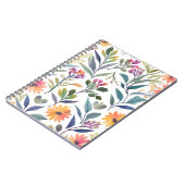 Colorful Wildflowers | Beautiful Floral Watercolor Notizblock (Linke Seite)