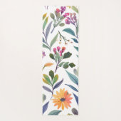 Colorful Wildflowers | Beautiful Floral Watercolor Yogamatte (Rückseite)