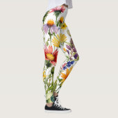Colorful wildflowers watercolor painting leggings (Rechts)