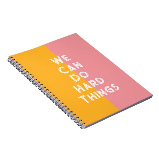 Colorful wir können harte Dinge Notebook. Notizblock (Rechte Seite)