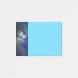 Colorful With Blue Modern Abstract Fractal Art Post-it Klebezettel