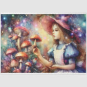 Colorful Wonderland Mushroom Forest Decoupage Seidenpapier (Vorderseite)