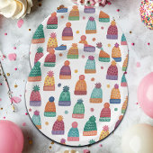 Colorful Woolly Hats Winter Pappteller