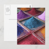 colorful_world2 Make-up Pulver Mode Postkarte (Vorne/Hinten)