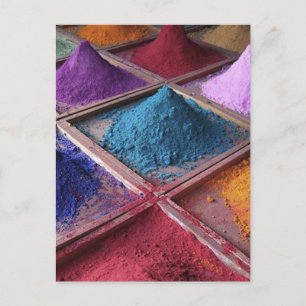 colorful_world2 Make-up Pulver Mode Postkarte
