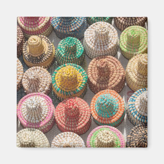 Colorful Woven Hats Magnet (Vorne)