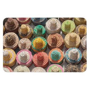 Colorful Woven Hats Magnet