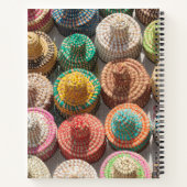 Colorful Woven Hats Notizblock (Rückseite)