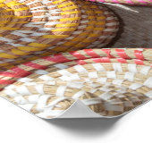 Colorful Woven Hats Poster (Ecke)