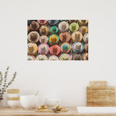 Colorful Woven Hats Poster (Küche)