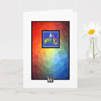 Colorful WWJD Grußkarte