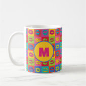 Colorful XOXO Kissing Lips Personalized Kaffeetasse (Links)