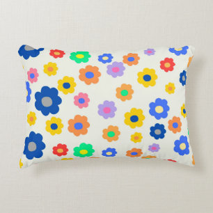 Colorful Y2K Small Flower Indie Pattern Dekokissen