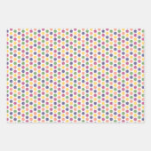 Colorful Yellow, Yellow, Blue, and Pink Pattern Geschenkpapier Set (Vorderseite)