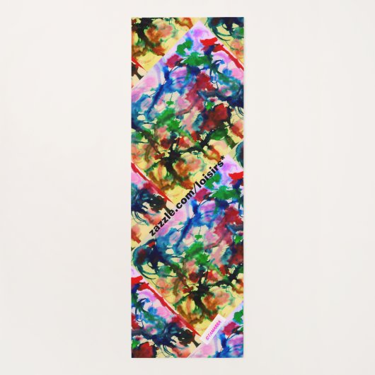 Colorful Yogamatte (Rückseite)