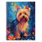 Colorful Yorkshire Terrier Notizblock (Vorderseite)