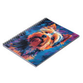 Colorful Yorkshire Terrier Notizblock (Linke Seite)