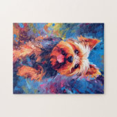 Colorful Yorkshire Terrier Puzzle (Horizontal)