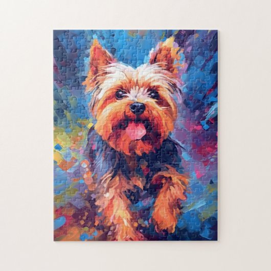 Colorful Yorkshire Terrier Puzzle (Vertikal)