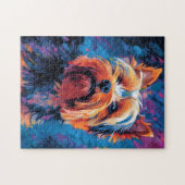 Colorful Yorkshire Terrier Puzzle (Horizontal)