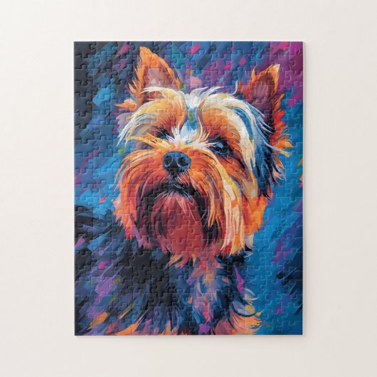 Colorful Yorkshire Terrier Puzzle (Vertikal)