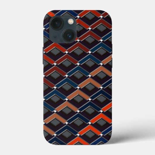 Colorful zigzag Karo-steps Case-Mate iPhone Hülle (Rückseite)