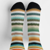 COLORFUL Zigzag Multicolor Muster Socken (Oben)