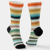 COLORFUL Zigzag Multicolor Muster Socken (Gewinkelt)