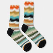 COLORFUL Zigzag Multicolor Muster Socken (Rechts)