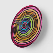 ColorfulCircles.jpg Runde Wanduhr (Winkel)