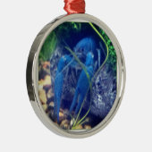 colorfull Blauhummer Silbernes Ornament (Rechts)