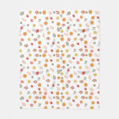Colorfull Cute spring floral, watercolor pattern Fleecedecke (Vorderseite)