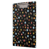 Colorfull Cute spring floral, watercolor pattern Klemmbrett (Links)
