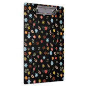 Colorfull Cute spring floral, watercolor pattern Klemmbrett (Rechts)