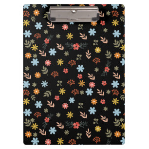Colorfull Cute spring floral, watercolor pattern Klemmbrett