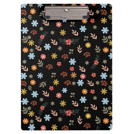 Colorfull Cute spring floral, watercolor pattern Klemmbrett (Vorderseite)