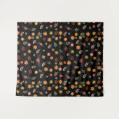 Colorfull Cute spring floral, watercolor pattern Wandteppich (Vorderseite (Horizontal))