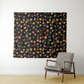 Colorfull Cute spring floral, watercolor pattern Wandteppich (Beispiel (Horizontal))
