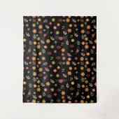 Colorfull Cute spring floral, watercolor pattern Wandteppich (Vorderseite)