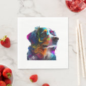 COLORFULL DOG SERVIETTE (Beispiel)