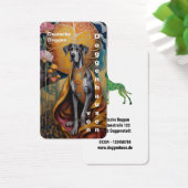 Colorfull Great Dane Art Business Cards (Schreibtisch)