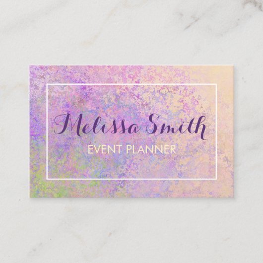 Colorfull Hintergrund-Entwurfs-Visitenkarte Visitenkarte (Vorderseite)