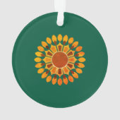 COLORFULL MODERN FLOWER GIFT DAUGHTER SISTER MOM ORNAMENT (Rückseite)