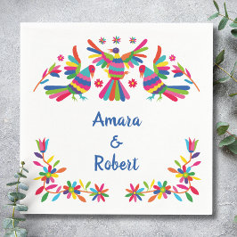COLORFULL OTOMI MEXICAN SERVIETTE