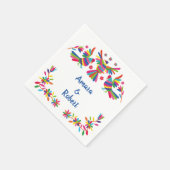 COLORFULL OTOMI MEXICAN SERVIETTE (Ecke)